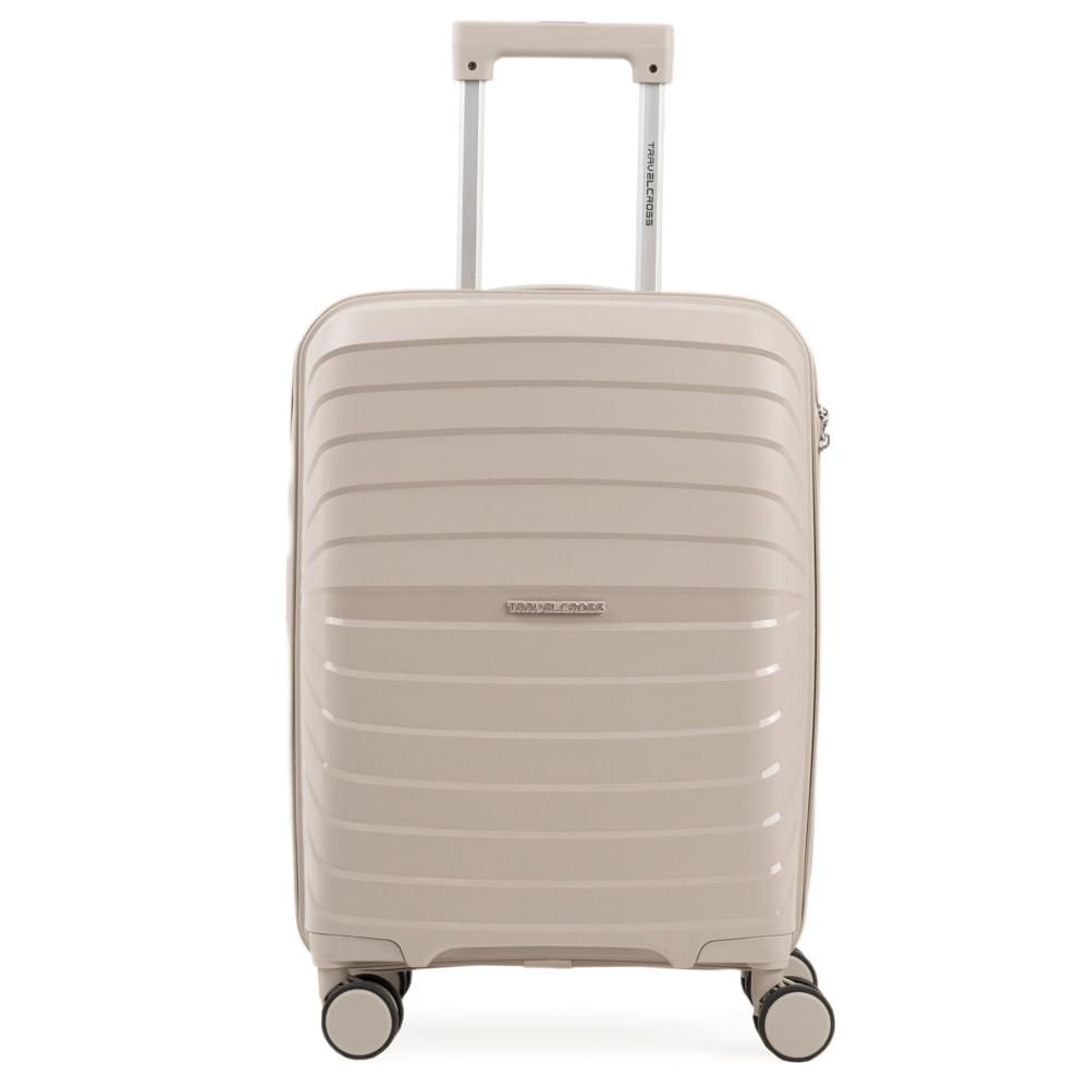 Mala de Viagem Pequena 10 Kg Polipropileno 4 Rodas Rover Off White
