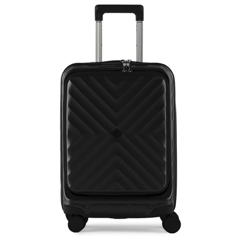 Mala de Viagem Pequena 10 Kg Policarbonato 4 Rodas Barcelona II Preta