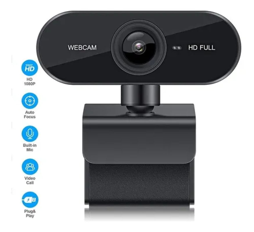 Webcam Com Micro-fone Live Make Alta Resolução Full Hd 1080p