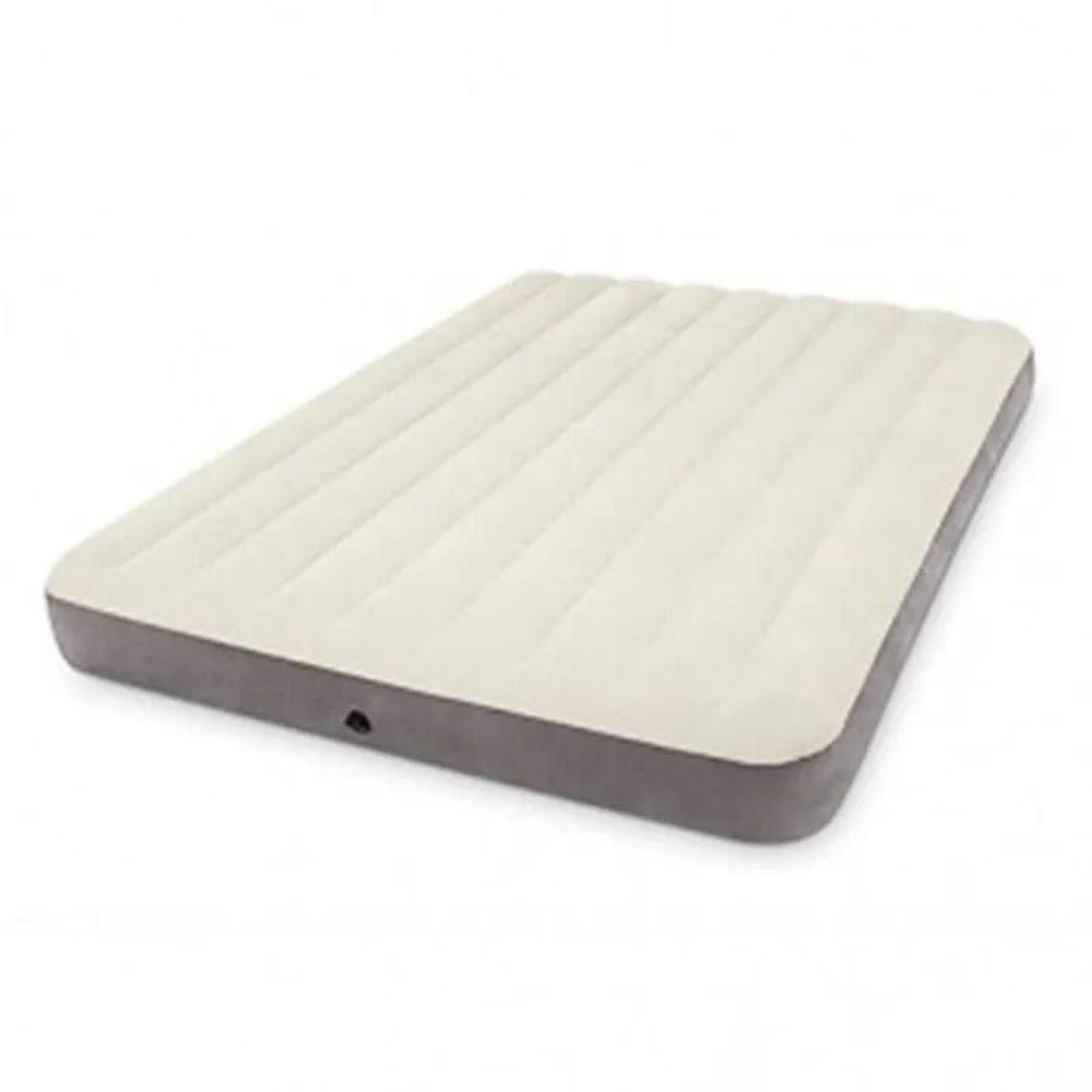 Colchão Inflável Casal Dura Beam Fiber Tech Com Bomba Elétrica 220v Intex
