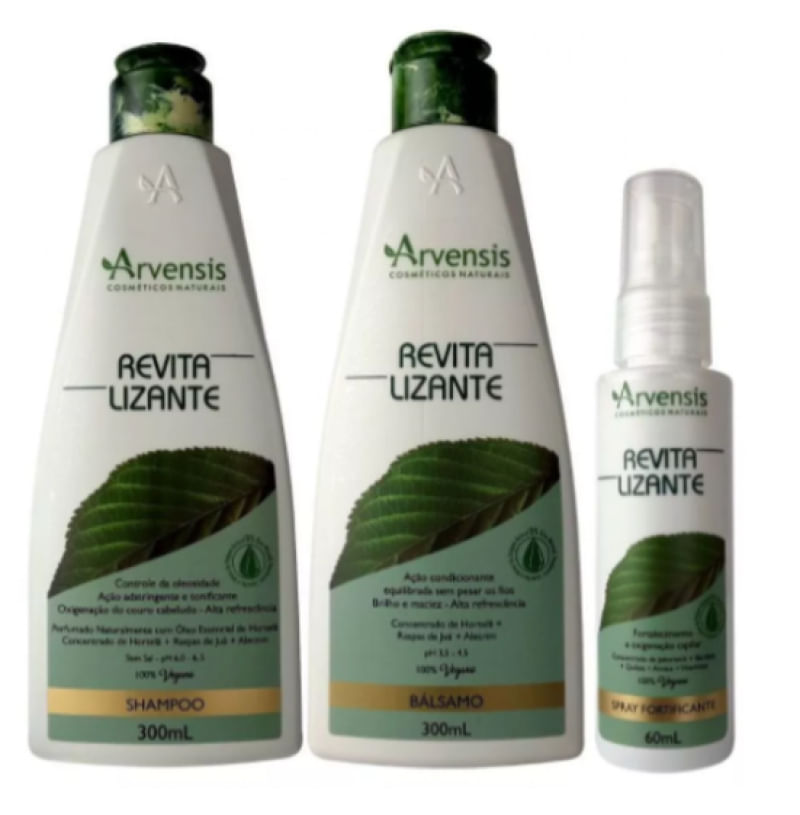 Kit Arvensis Revitalizante Shampoo E Bálsamo 300ml + Spray