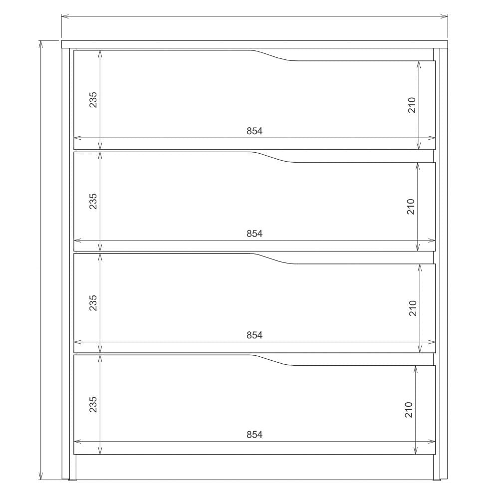 Cômoda Para Quarto 4 Gavetas Atria D02 Amendola/Grafito - Mpozenato