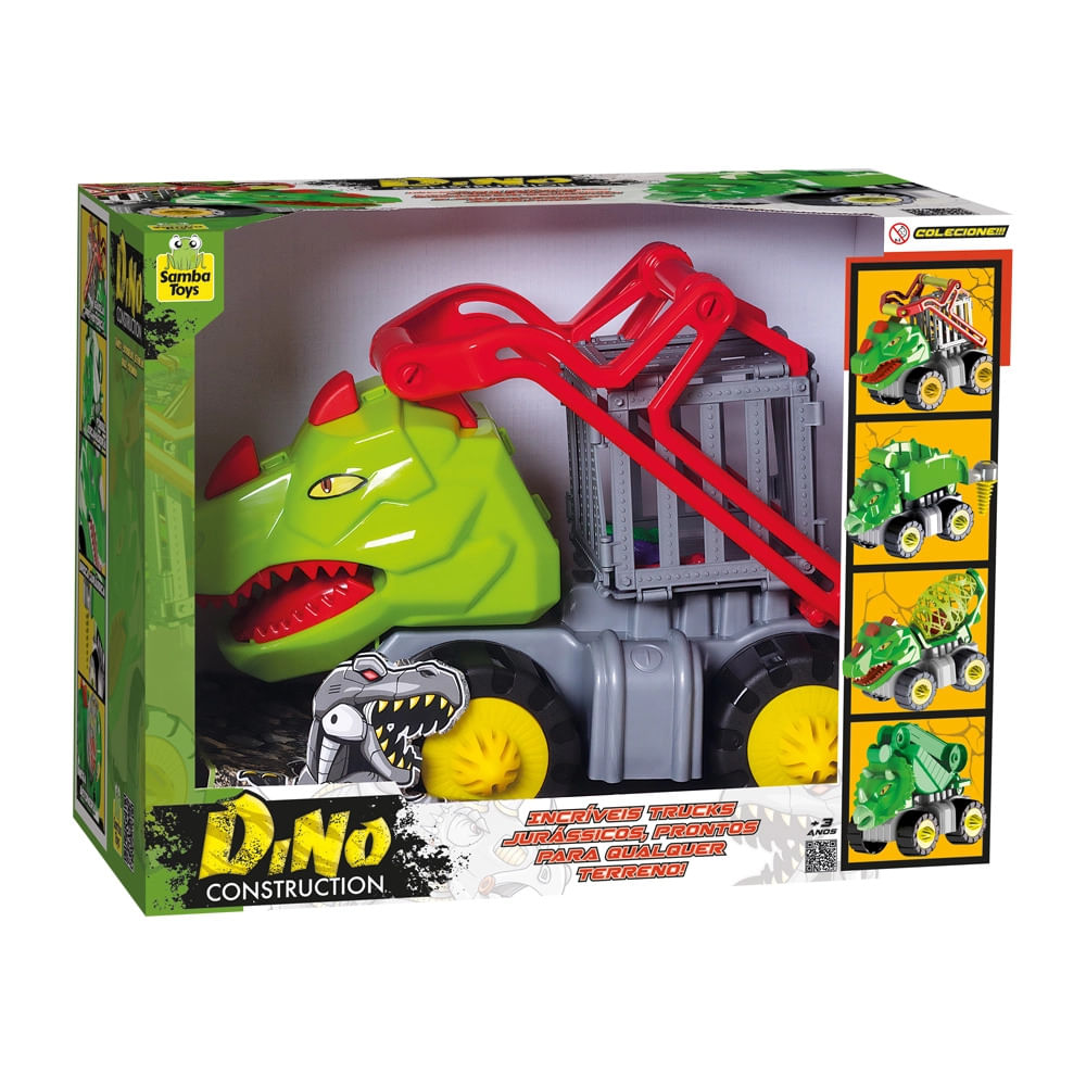 Caminhão Samba Toys Dino Construction Jaula - Item Sortido