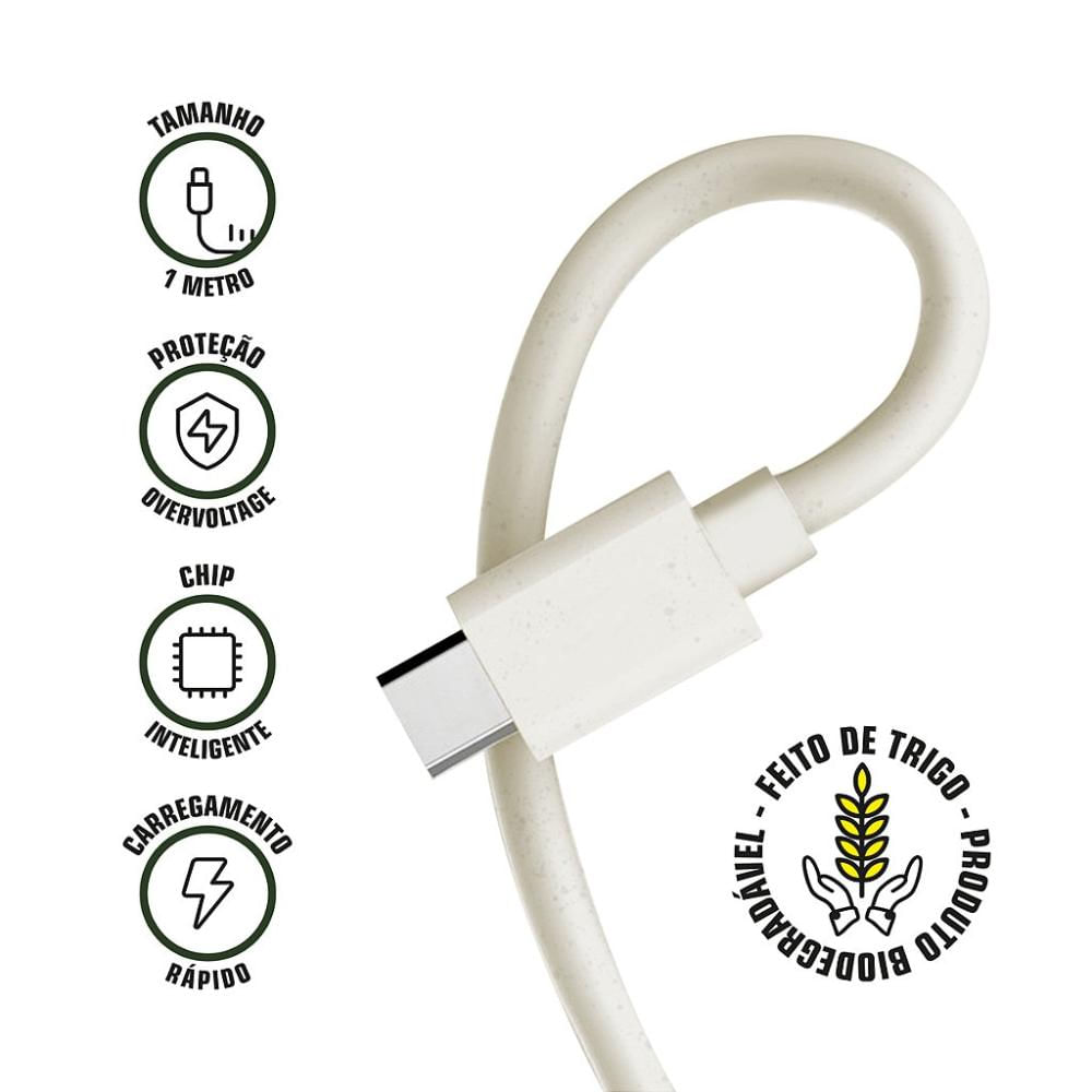 Cabo Ecoo Lightning USB 1m - Gshield