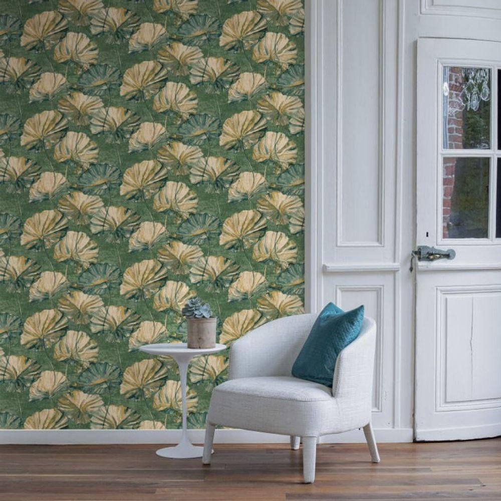 Papel De Parede Elementum Water Lily Ee2005 Tam 4m² Papel De Parede Elementum Water Lily Ee2005