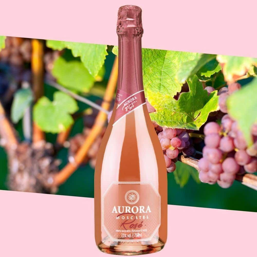 Espumante Aurora Moscatel Rosé 750ml