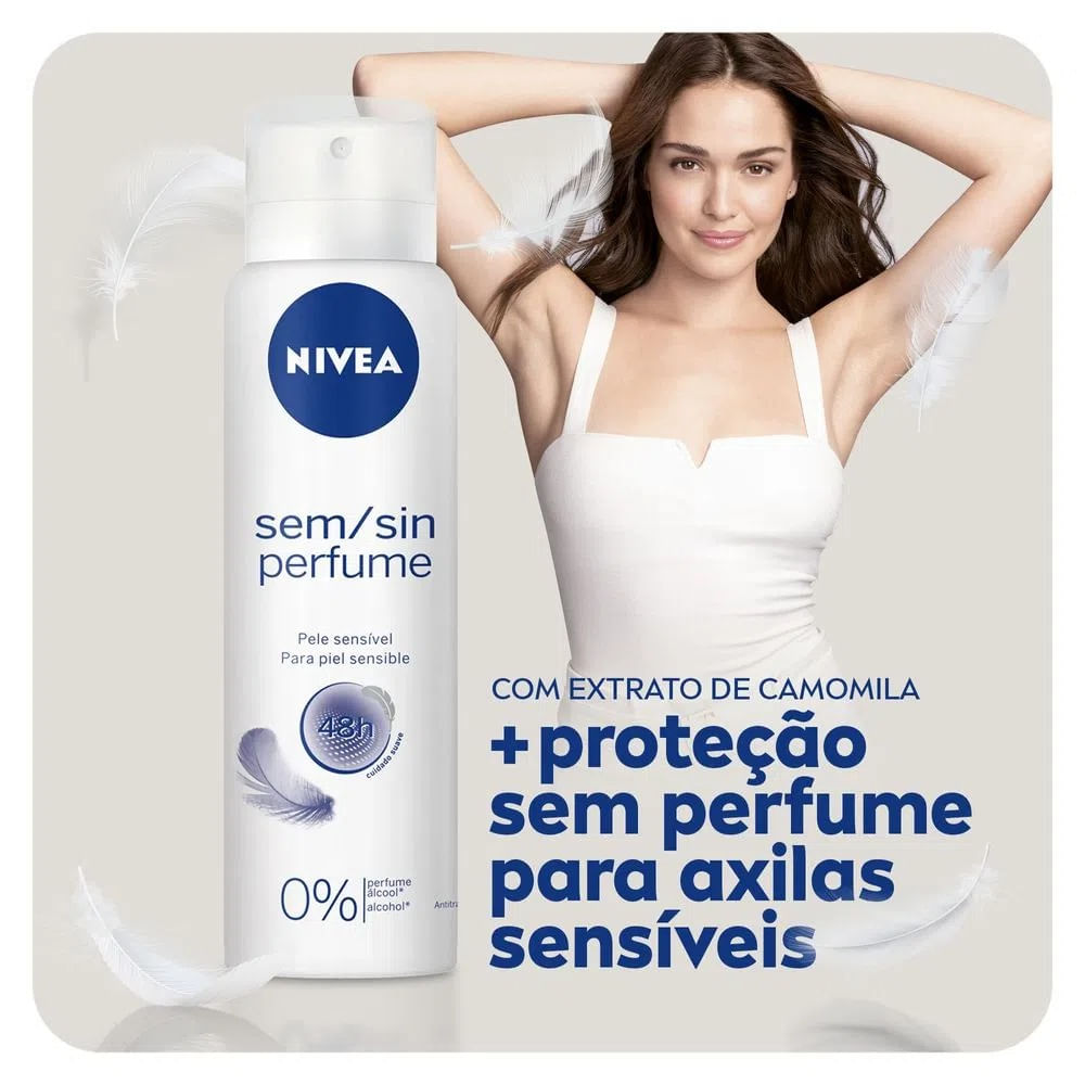 Desodorante NIVEA Aerosol Sem Perfume 150ml