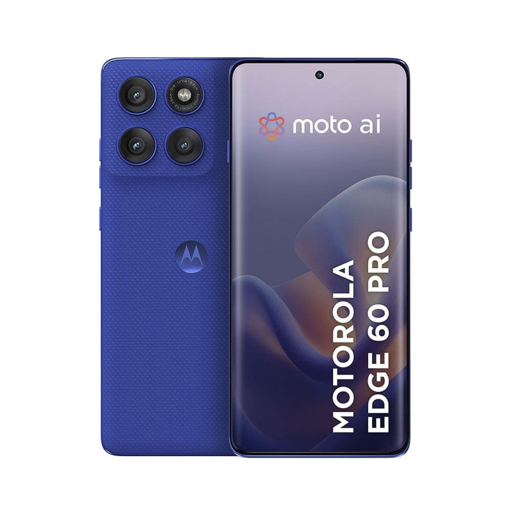 Smartphone Motorola Edge 60 Pro 5G Azul 265GB, 12GB RAM + 12GB Ram Boost, Tela 6.7