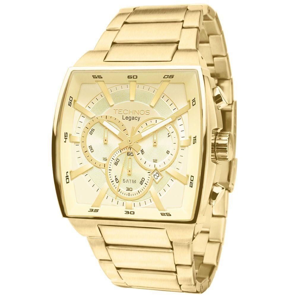 Relógio Technos Masculino Legacy Dourado Js25al-4x Js25al-4x