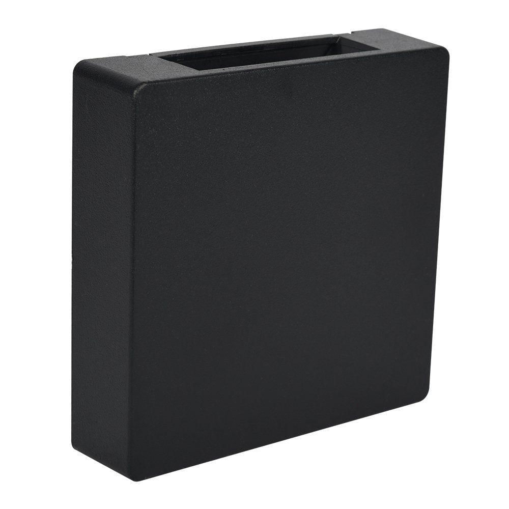 Arandela Clean Led Quad. 2 Fachos Abs 3w Bi-volt 3.000k - Preto