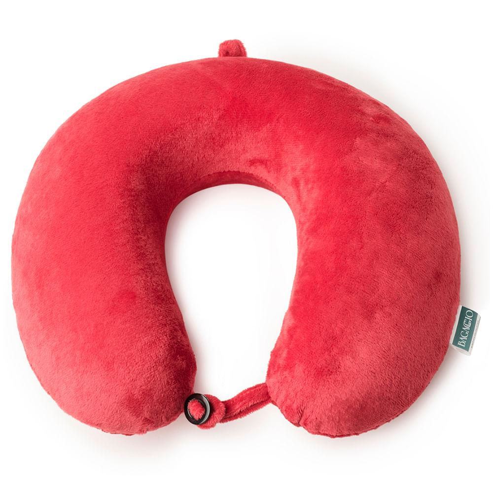 Almofada de Pescoço de Viscoelástico Rosa