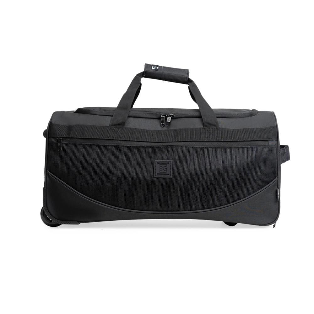 Bolsa de Viagem Masculina de Rodinhas Grande BG Mesh Preta