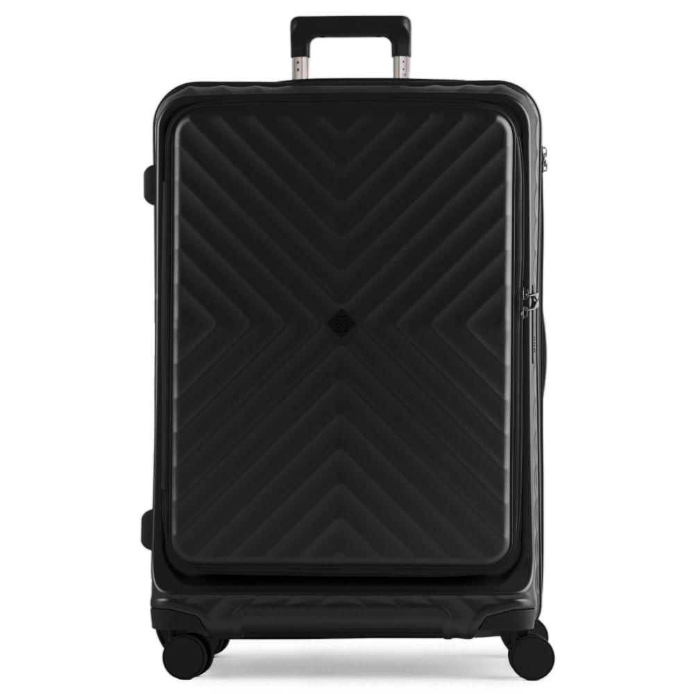 Mala de Viagem Grande 32 Kg Pollicarbonato 4 Rodas Barcelona II Preta