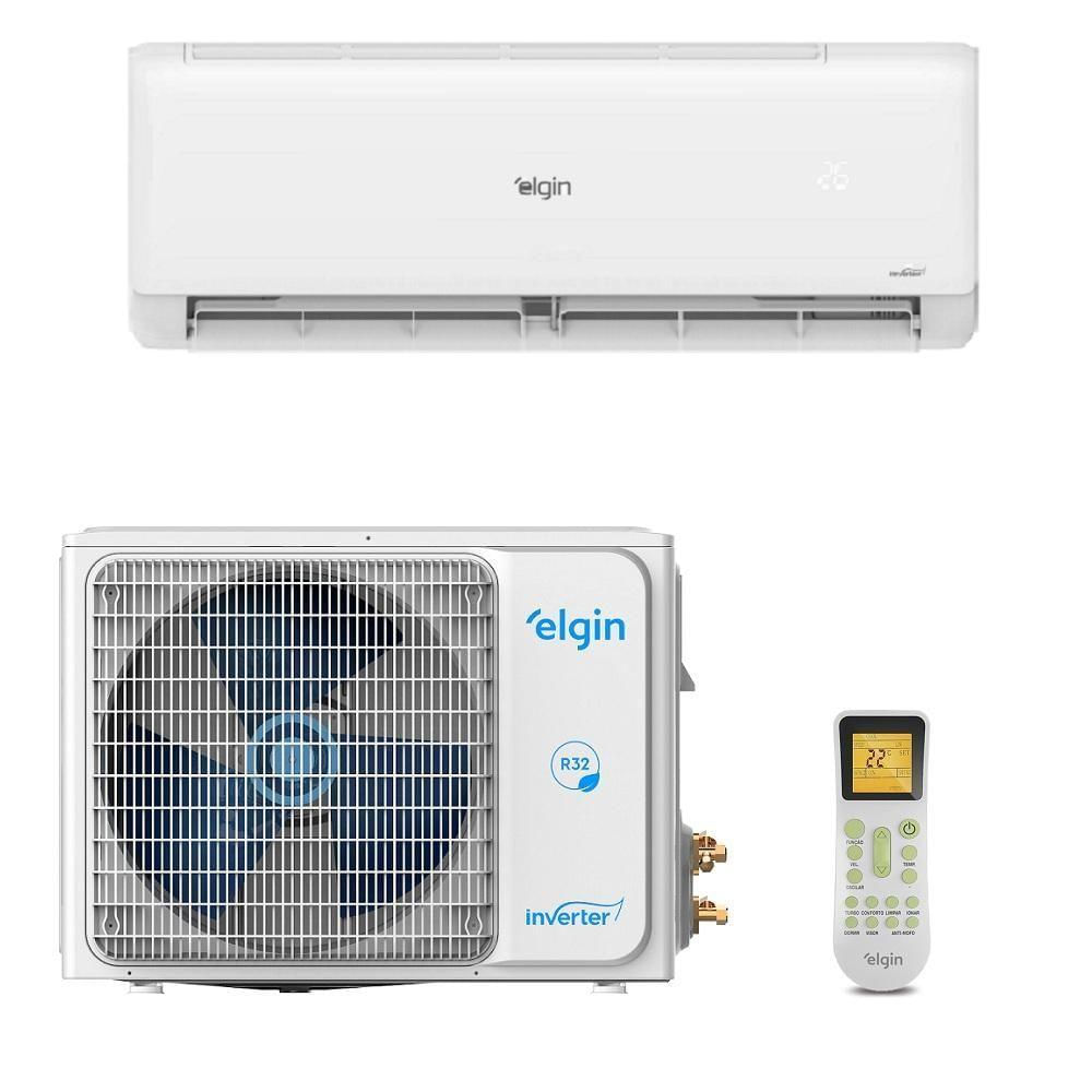 Ar Condicionado Split Elgin Hi Wall Eco Inverter Ii Btu/h Frio Monofásico Branco 45hjfi18c2wc/45hjfe18c2cc - 220v