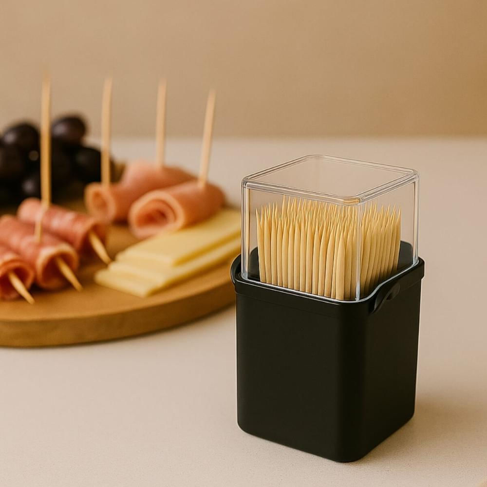 Kit 24 Paliteiros de Mesa 70ml Porta Palitos 5x4x9cm Coza Plástico Steakhouse Bistrô