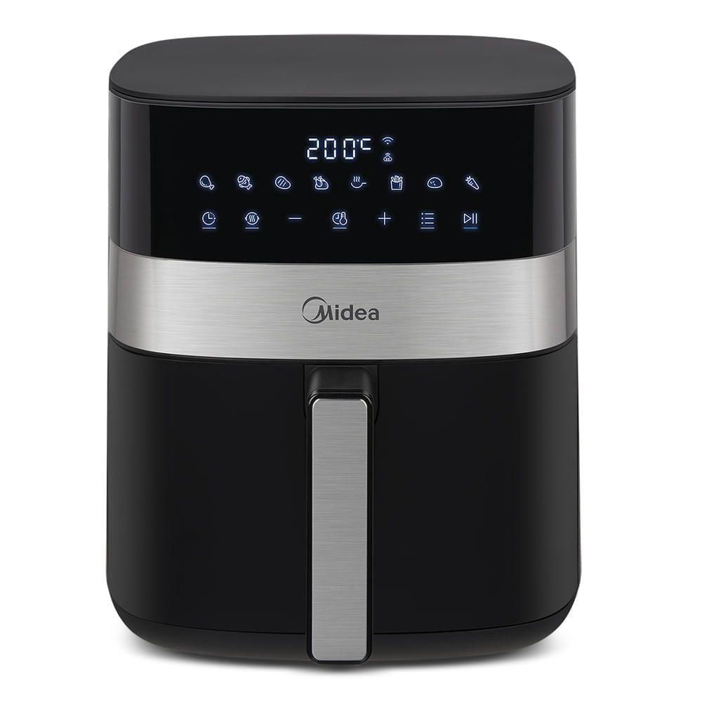 Fritadeira Air Fryer Midea Smart Chef Plus Preta 6L 110V MAD600010APKW1