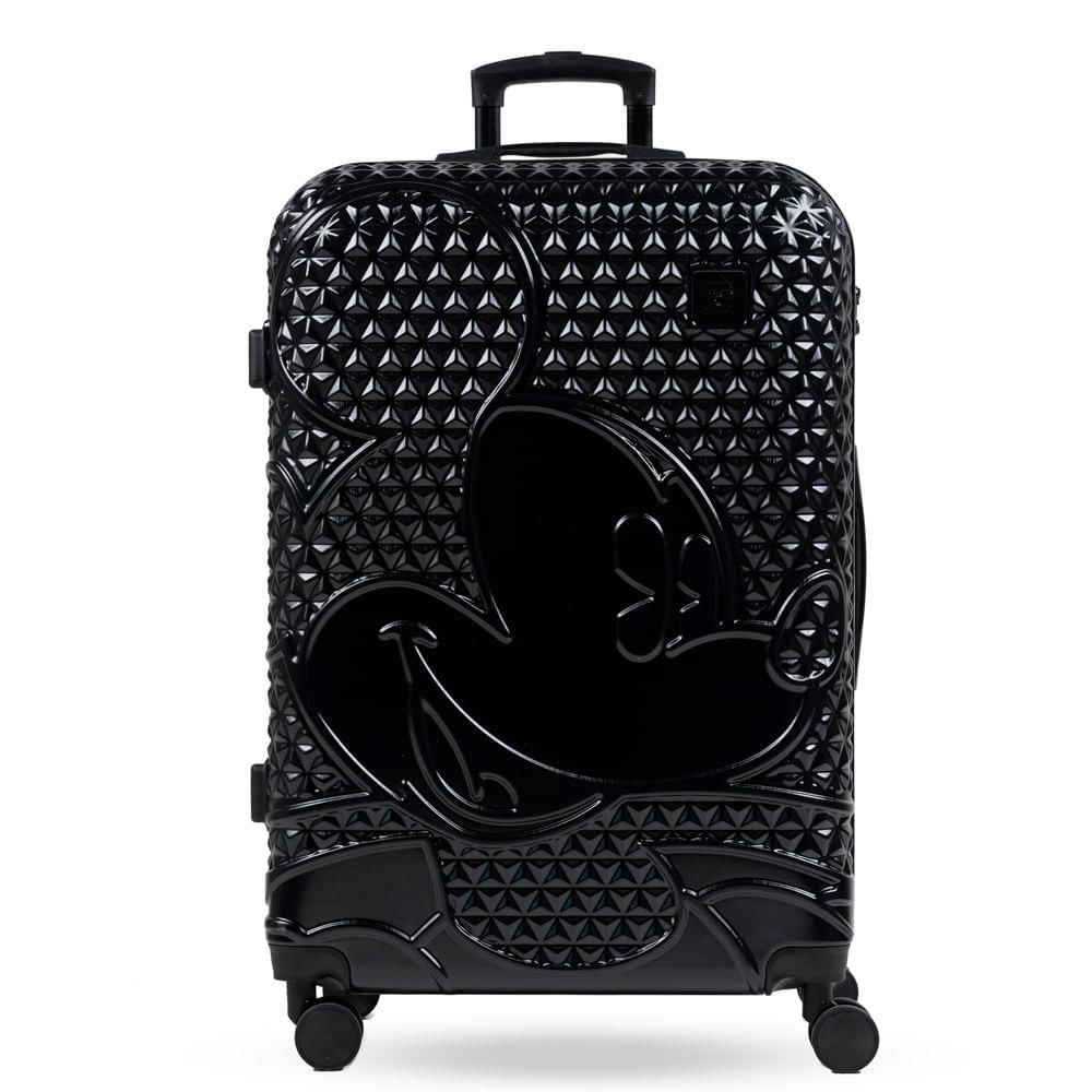 Mala de Viagem Grande 32 Kg ABS 4 Rodas Mickey Epcot Preta