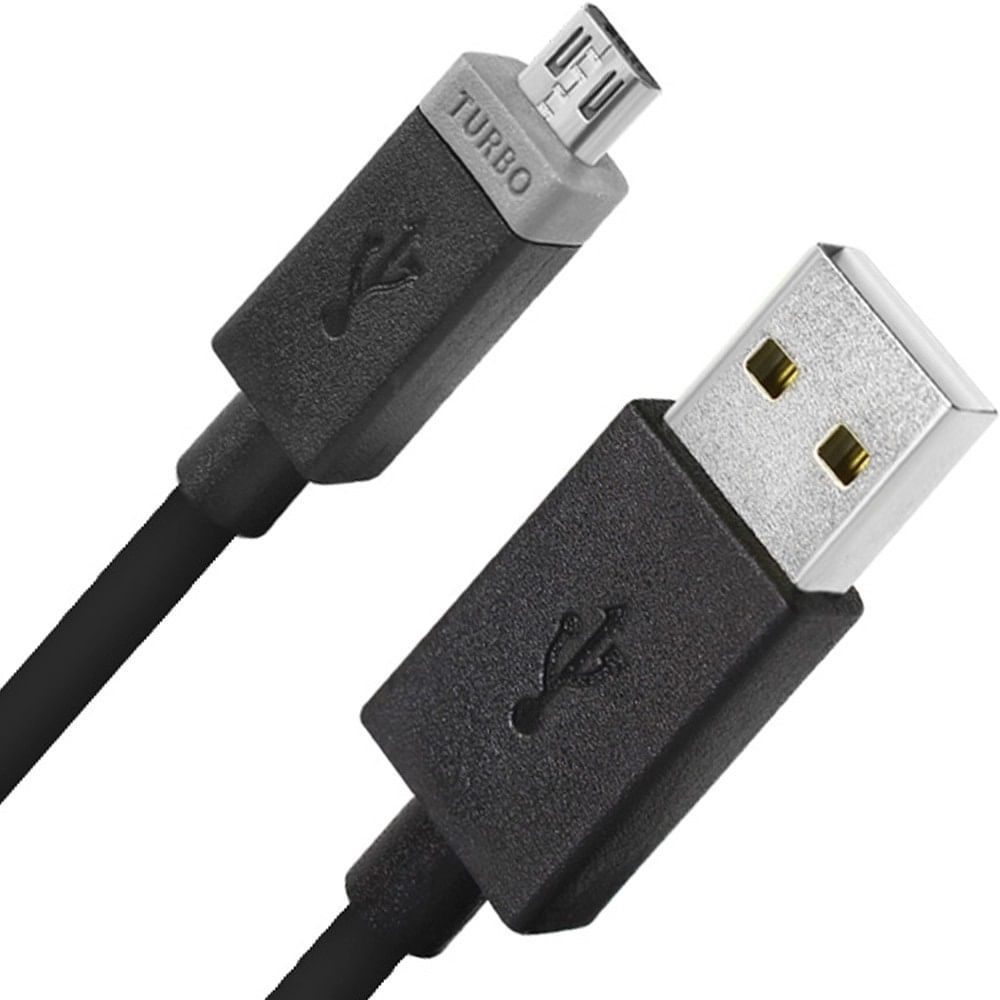Cabo V8 Micro USB 5 Pinos Passa Dados e Carga com 3 Metros