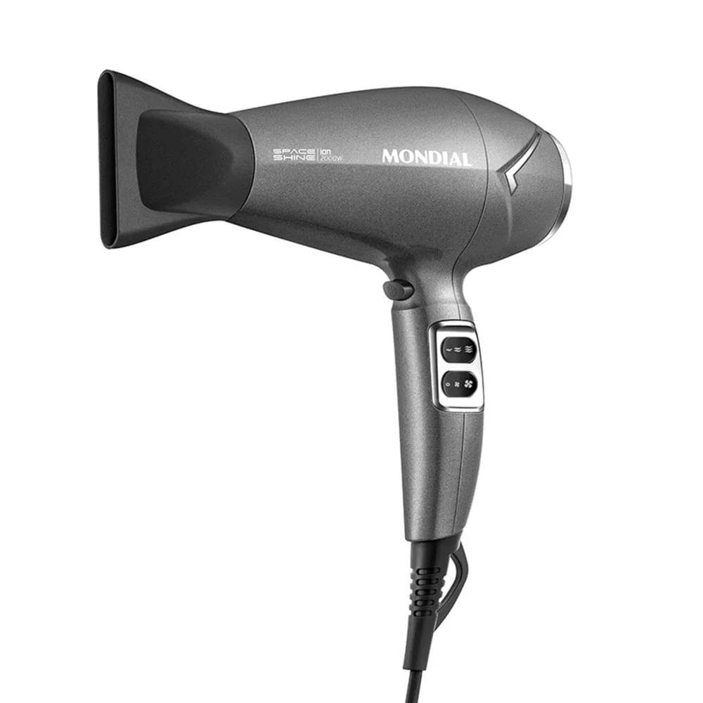 Secador de Cabelos Mondial Space Shine SC-20 Grafite - 2000W 127V