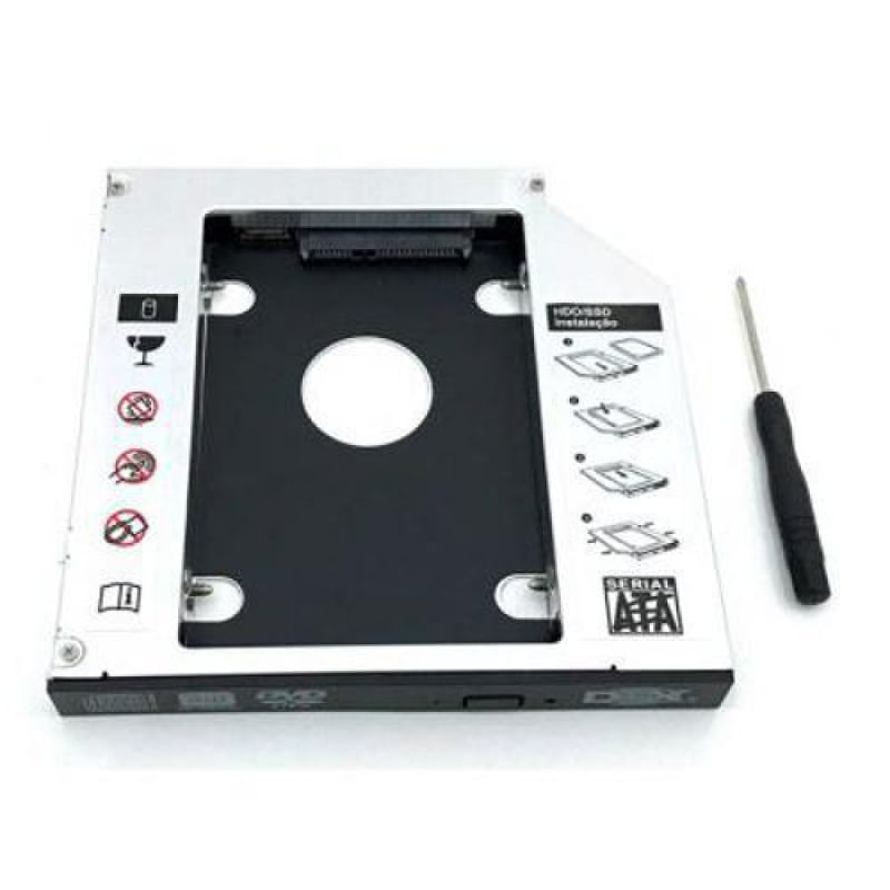 Adaptador Caddy Para Hd Ssd Ad-1270 12,7Mm Dex Gaveta