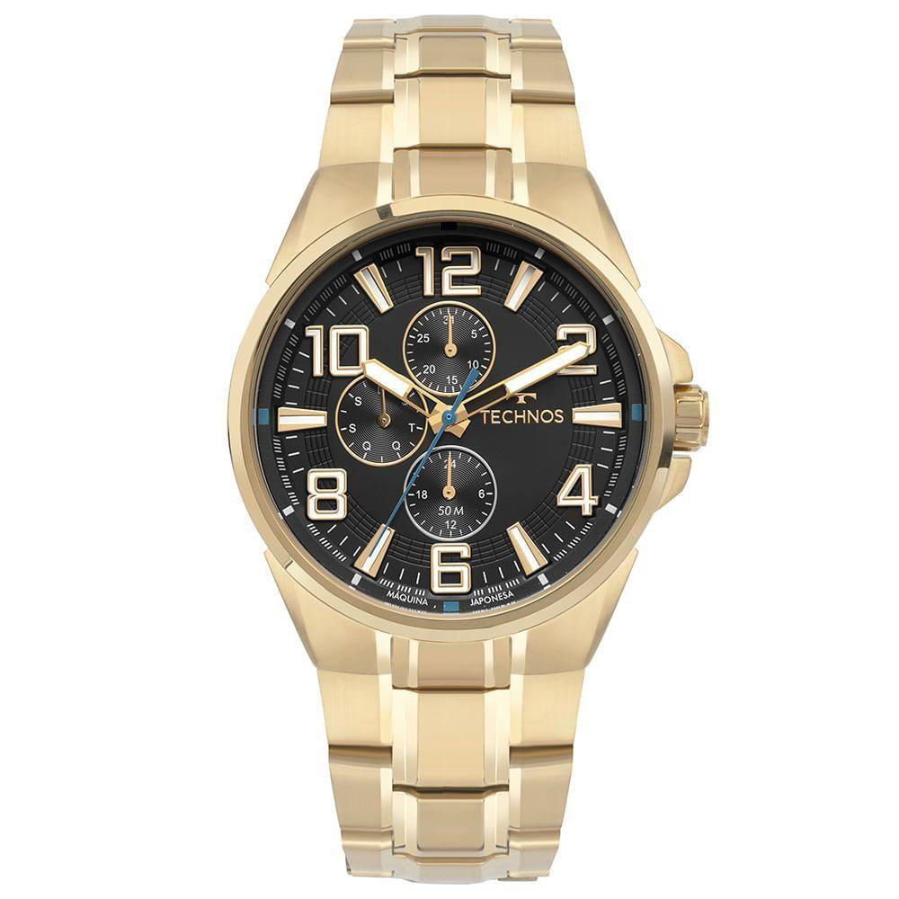 Relógio Technos Masculino Skymaster Dourado - 6p27duu/1p 6p27duu/1p