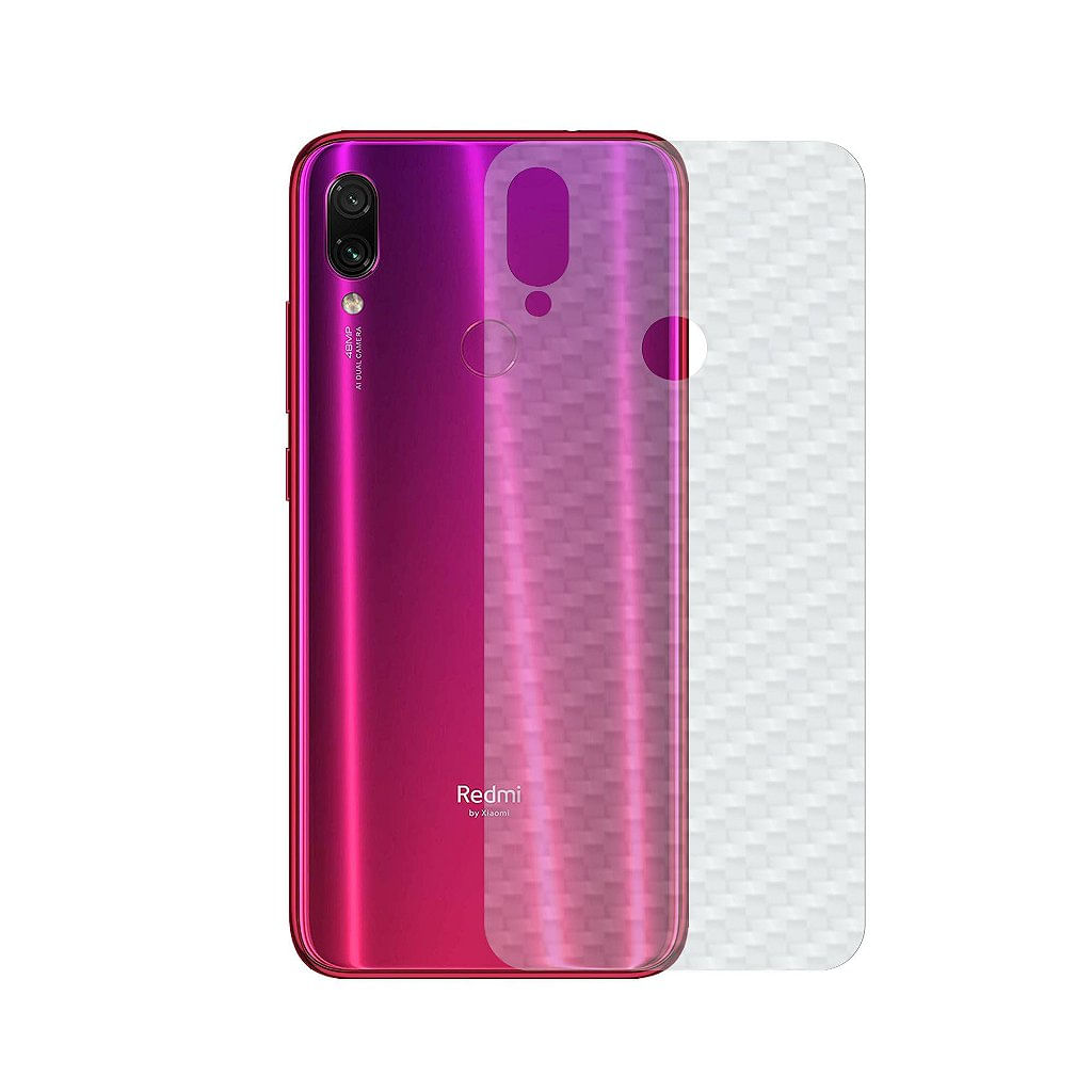 Película Traseira de Fibra de Carbono Transparente para Xiaomi Redmi Note 7 - Gorila Shield