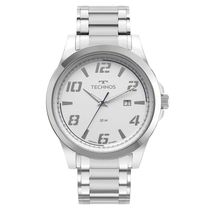Relógio Technos Masculino Racer Prata - 2115uag-1k Relógio Technos Masculino Racer Basico Prata - 2115uag-1k