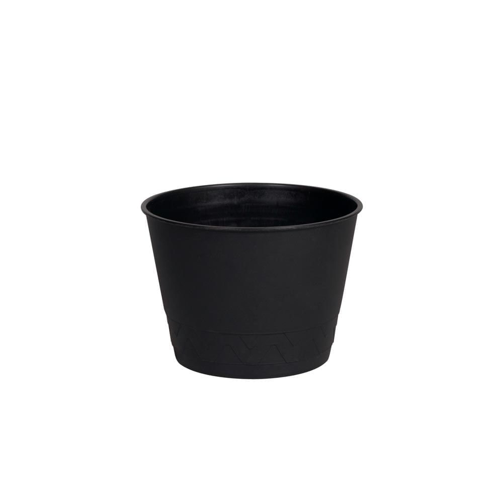 Vaso 2 em 1 17cm Preto