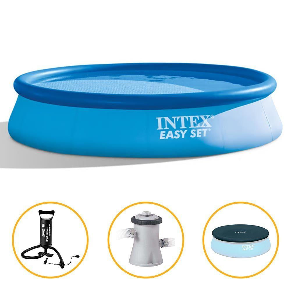 Kit Piscina Inflável Litros + Filtro 220v Capa Bomba Intex