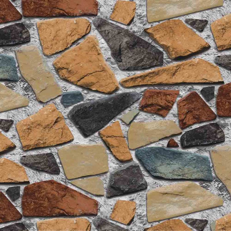 Papel de Parede Stone Age 1 Pedras 3D SN601701R