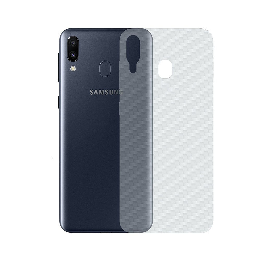 Película Traseira de Fibra de Carbono Transparente para Samsung Galaxy M20 - Gorila Shield