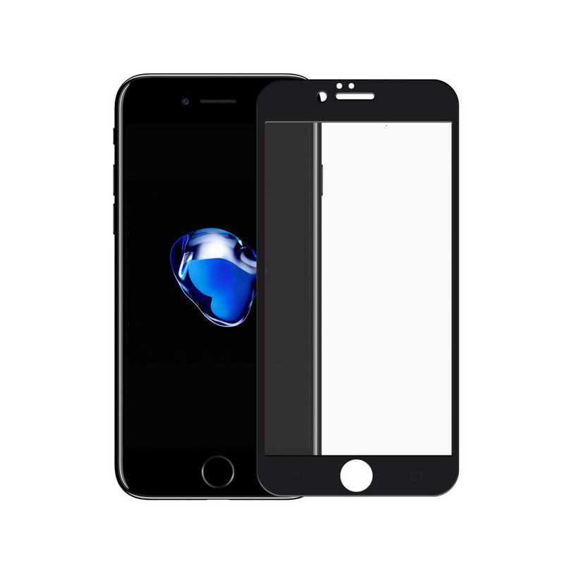 Película Coverage Color para iPhone 8 - Preta - Gorila Shield (Cobre toda tela)