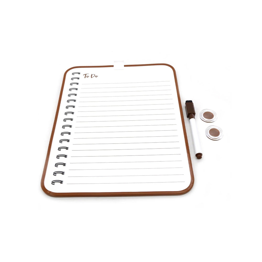Quadro Magnético Branco Le Planejamento Semanal com 2 Ímãs e Marcador 21,5x28cm - Item Sortido
