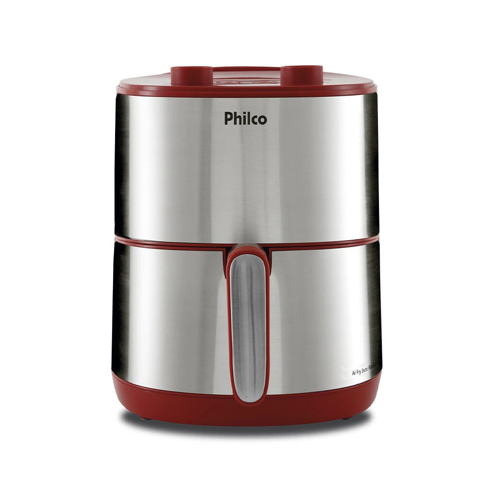 Fritadeira Elétrica Air Fryer Philco Redstone PFR10VI Inox 4L Vermelha - 127V