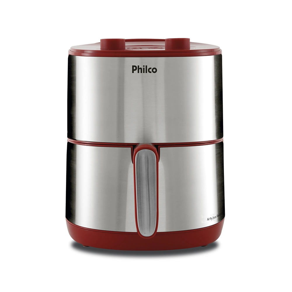 Fritadeira Elétrica Air Fryer Philco Redstone PFR10VI Inox 4L Vermelha - 220V