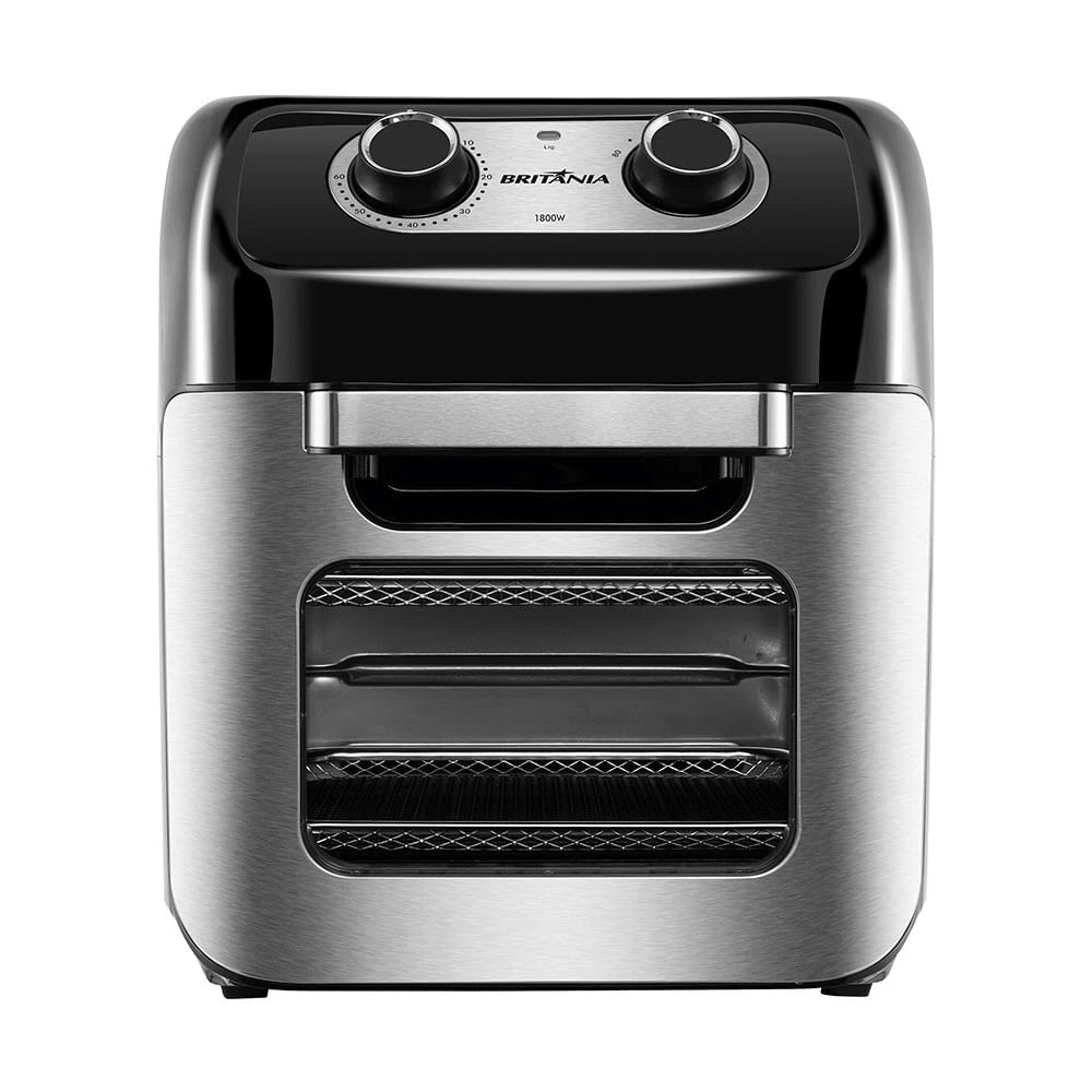 Fritadeira Elétrica Air Fryer Britânia Oven BFR2300P 12L Preta -  220V