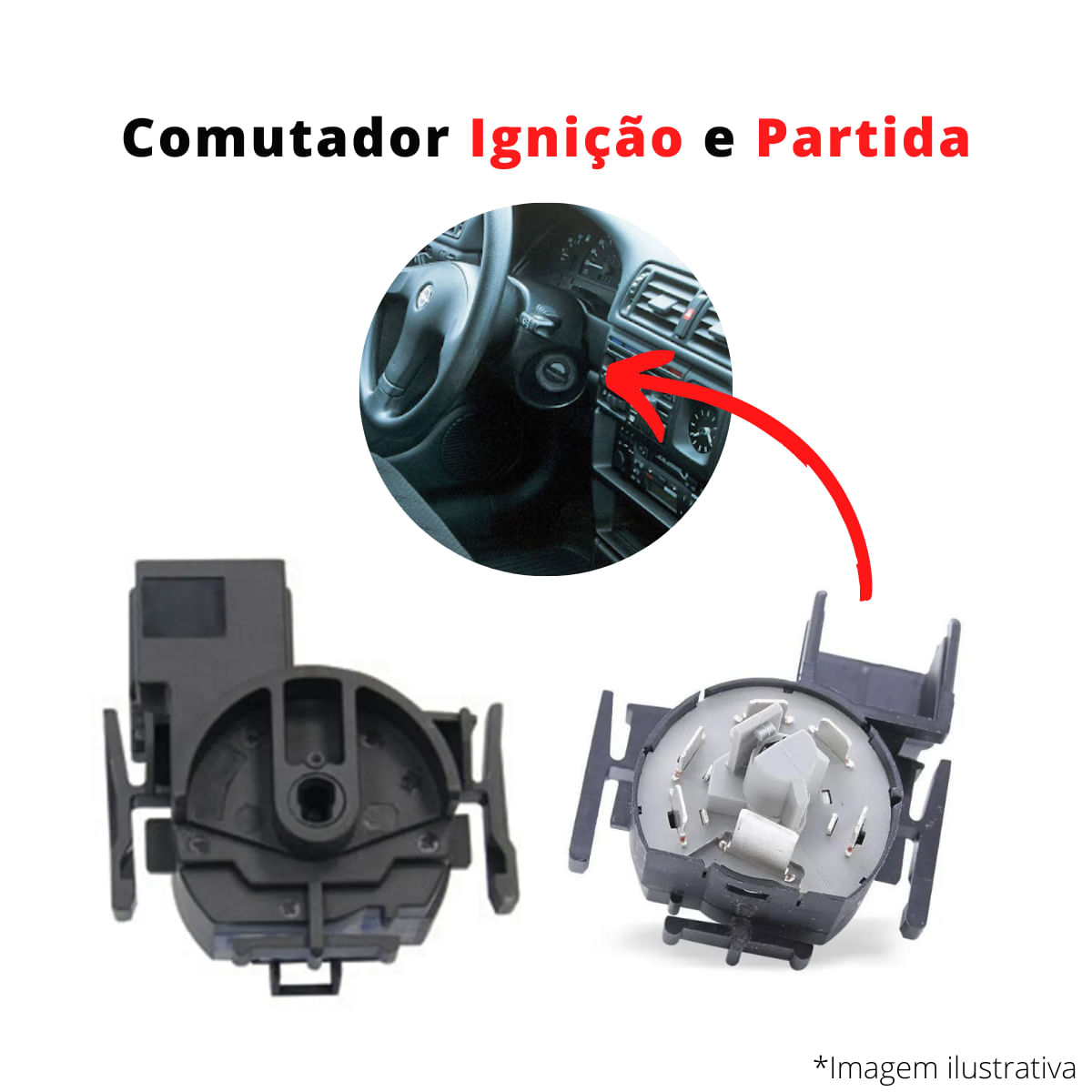 Comutador Elétrico Ignição Partida Direção Astra 1999 a 2011