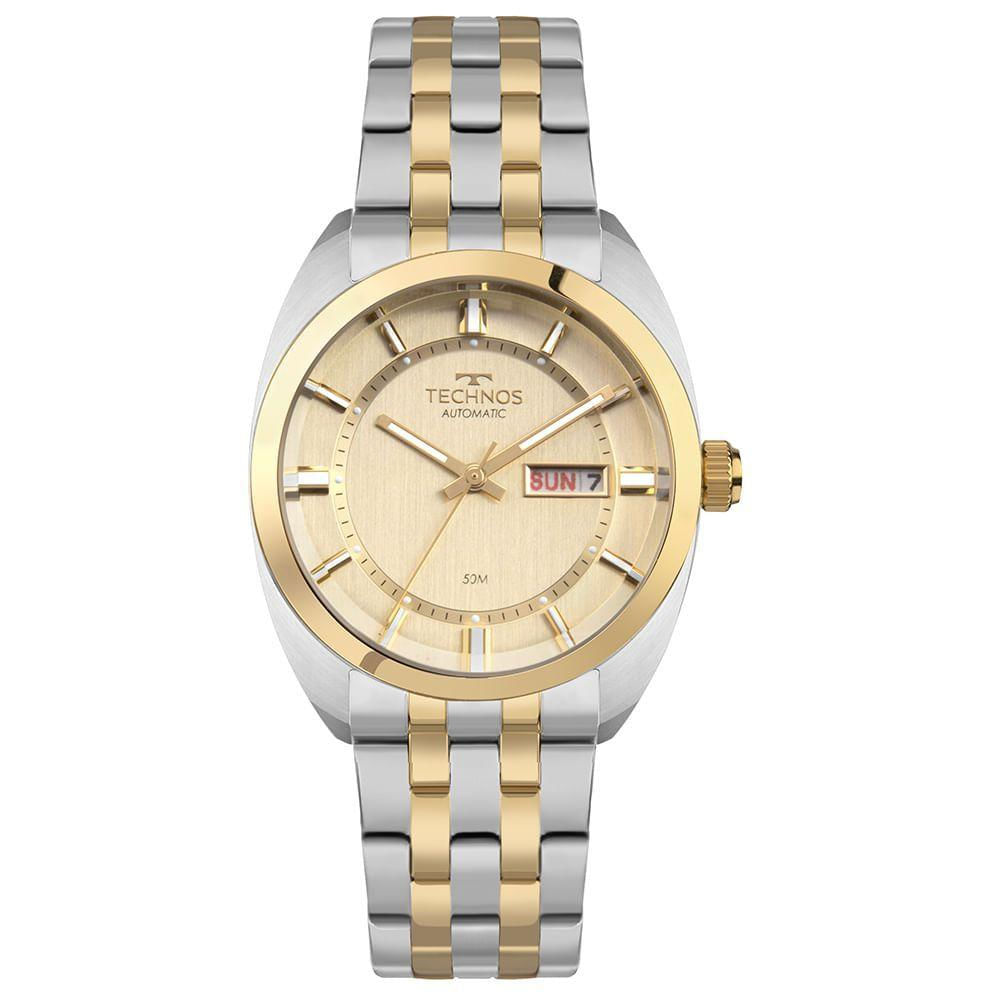Relógio Technos Masculino Automatico Bicolor - 8205ou-1x