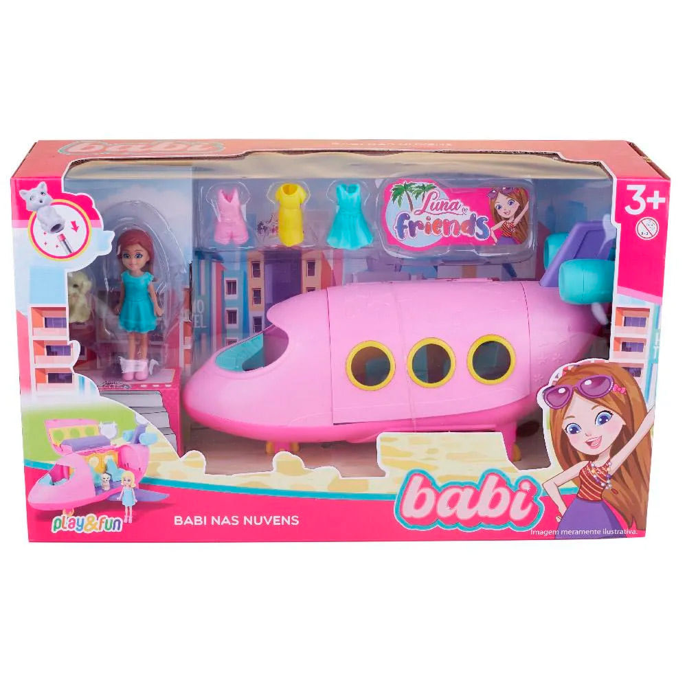 Boneca Babi c/ Aviao CV233232 PF