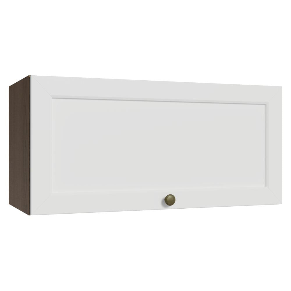 Armário Aéreo 70 cm 1 Porta Basculante Rustic/Branco Vik Madesa