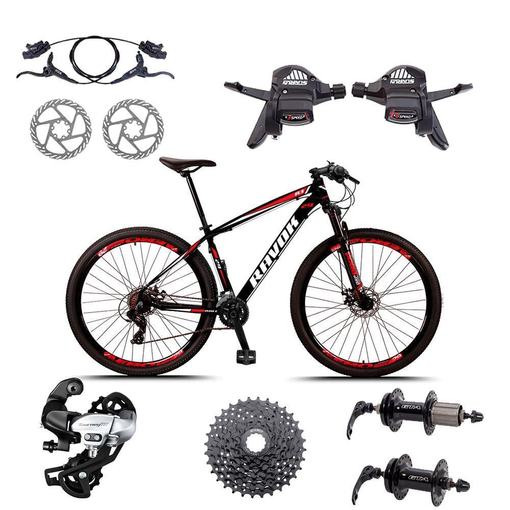 Bicicleta Aro 29 - 24 Vel Shimano Tx800 Vermelho Tamanho:19"