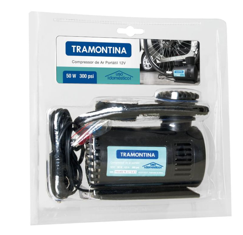 Compressor Ar Portatil 12V - 50W Tramontina