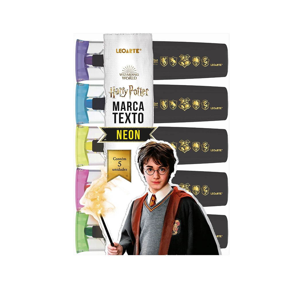 Marca-Texto LeoArte Harry Potter 5 Cores
