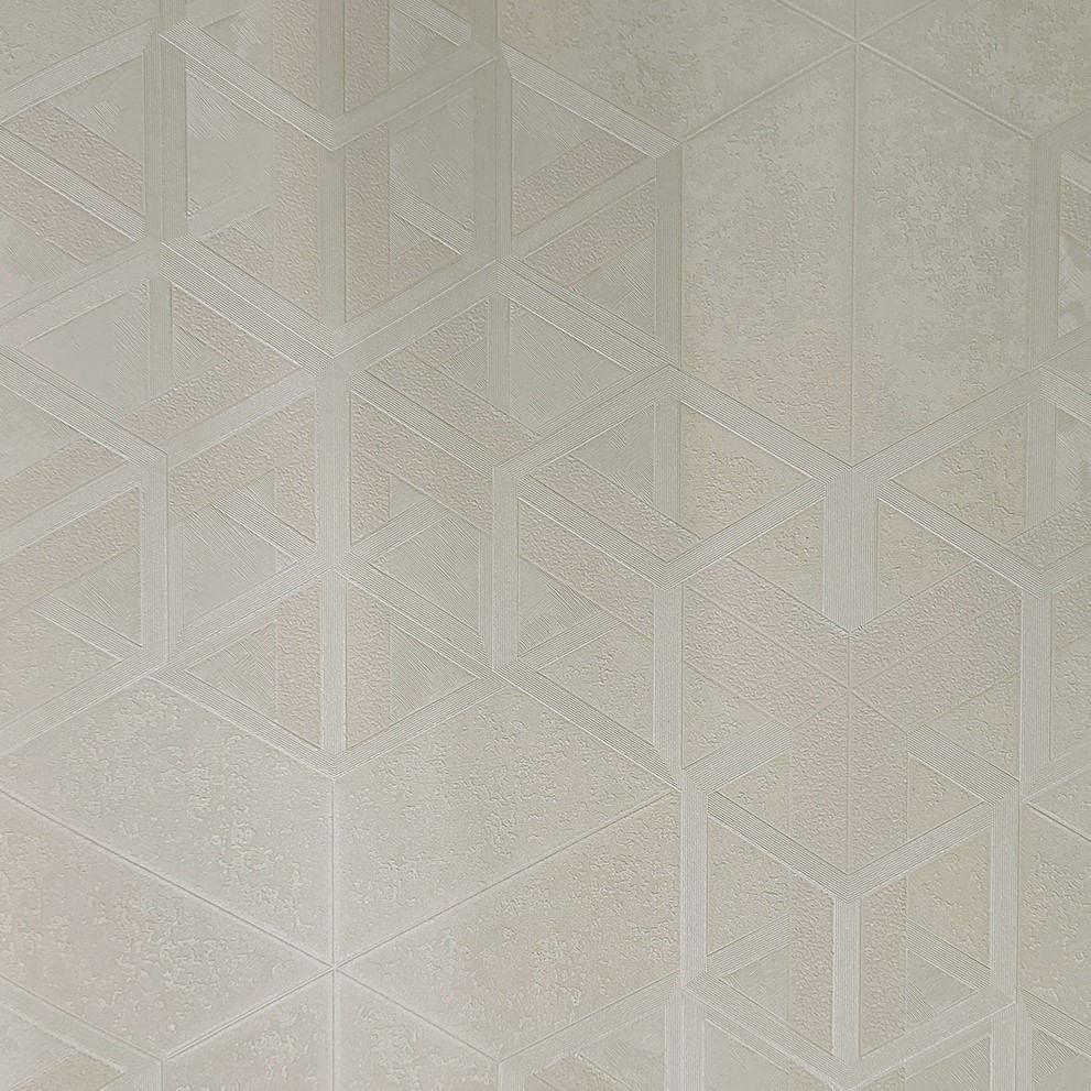 Papel de Parede Metropolis 3 Geométrico Bege MT300801R