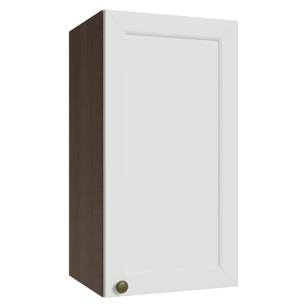 Armário Aéreo 35 cm 1 Porta Rustic/Branco Vik Madesa