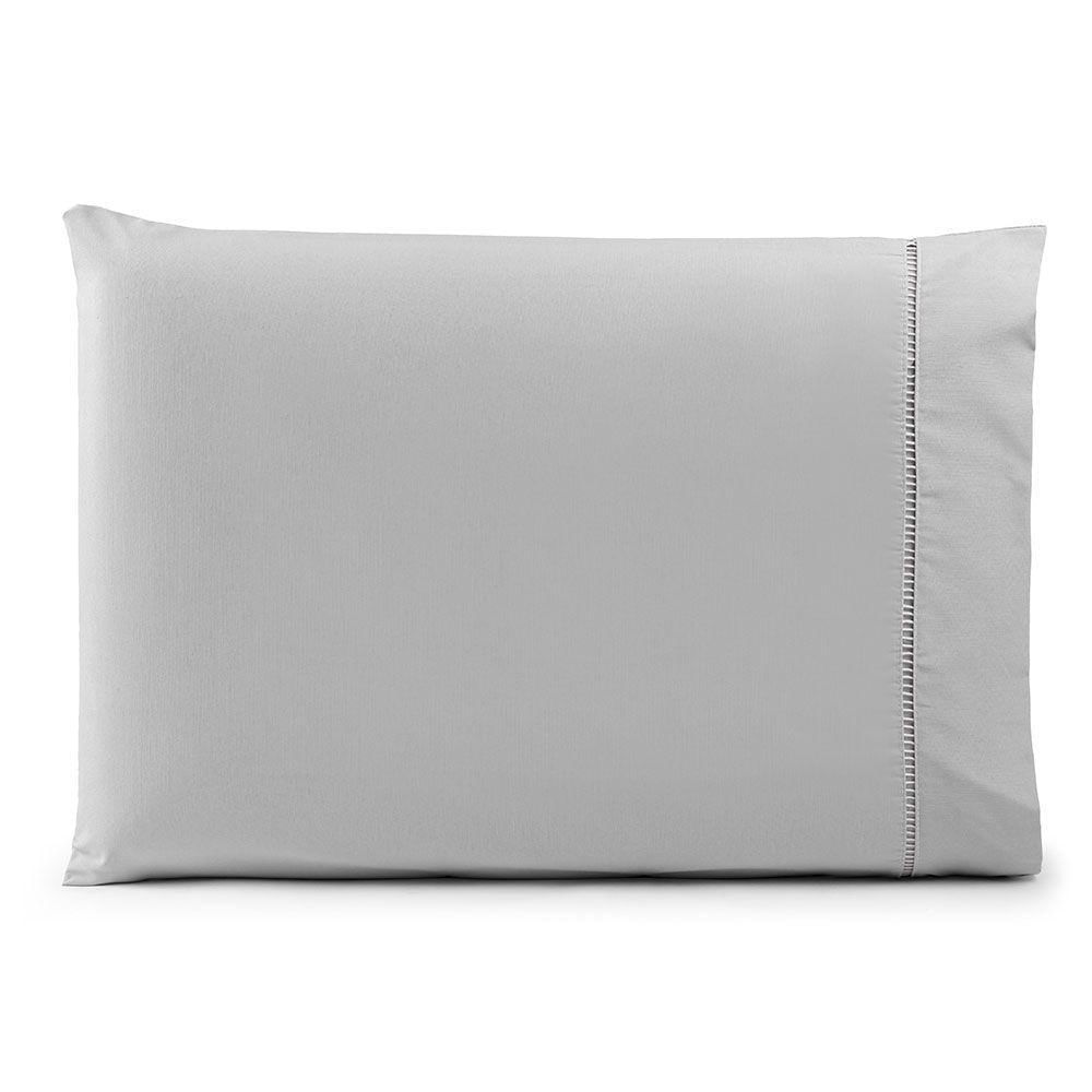 Fronha Avulsa 70cm X 50cm 1 Peça Paris Percal 150 Fios 100% Algodão - Cinza