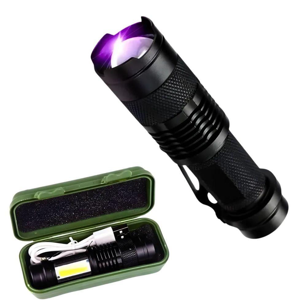 Lanterna Recarregável Uv E Led – Potência E Versatilidade