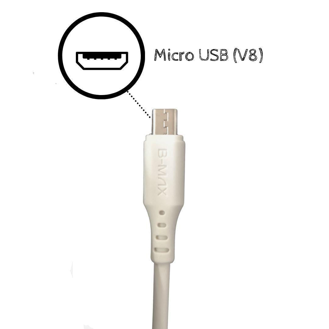 Cabo Usb Micro Usb 2 Metros V8 Reforçado Bmax