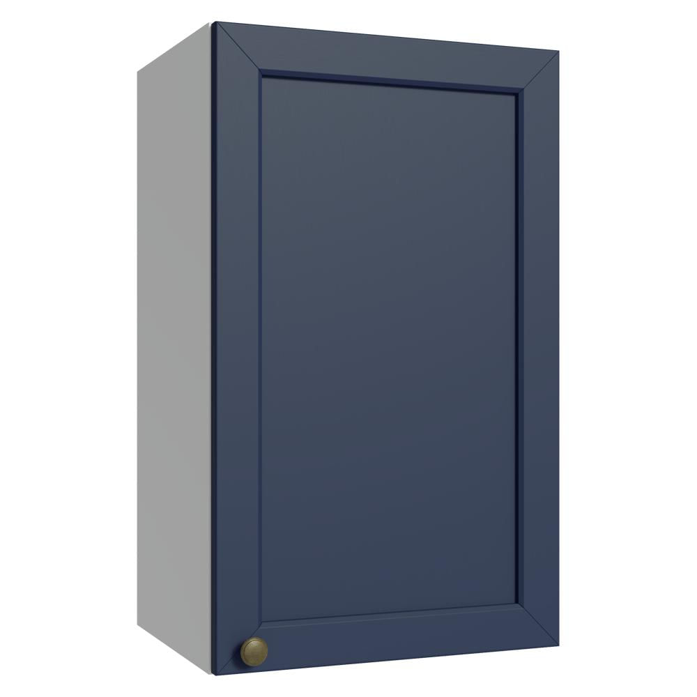 Armário Aéreo 40 cm 1 Porta Branco/Azul Vik Madesa
