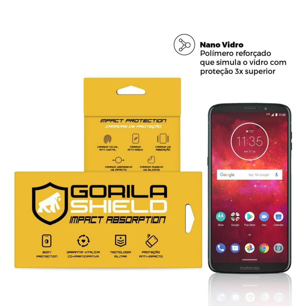 Película de Nano Vidro para Motorola Moto Z3 Play - Gorila Shield